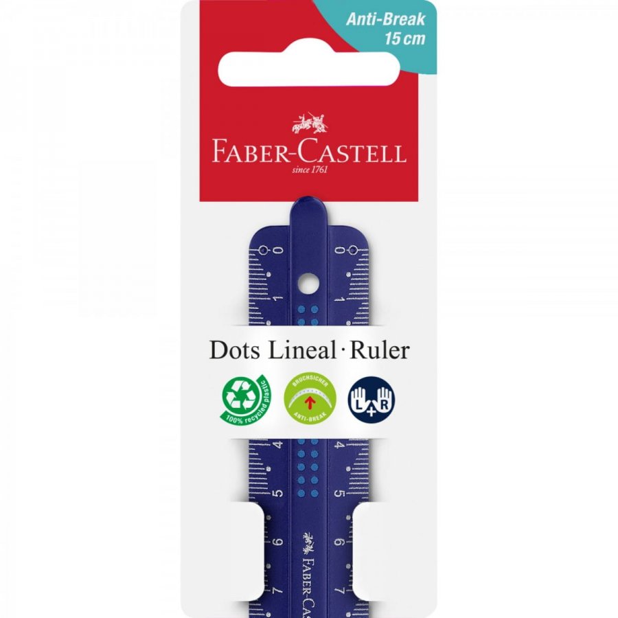 Faber-Castell Χάρακας Dots Lineal Anti-Break 15cm (172115) Faber-Castell Χάρακας Dots Lineal Anti-Break 15cm (172115)