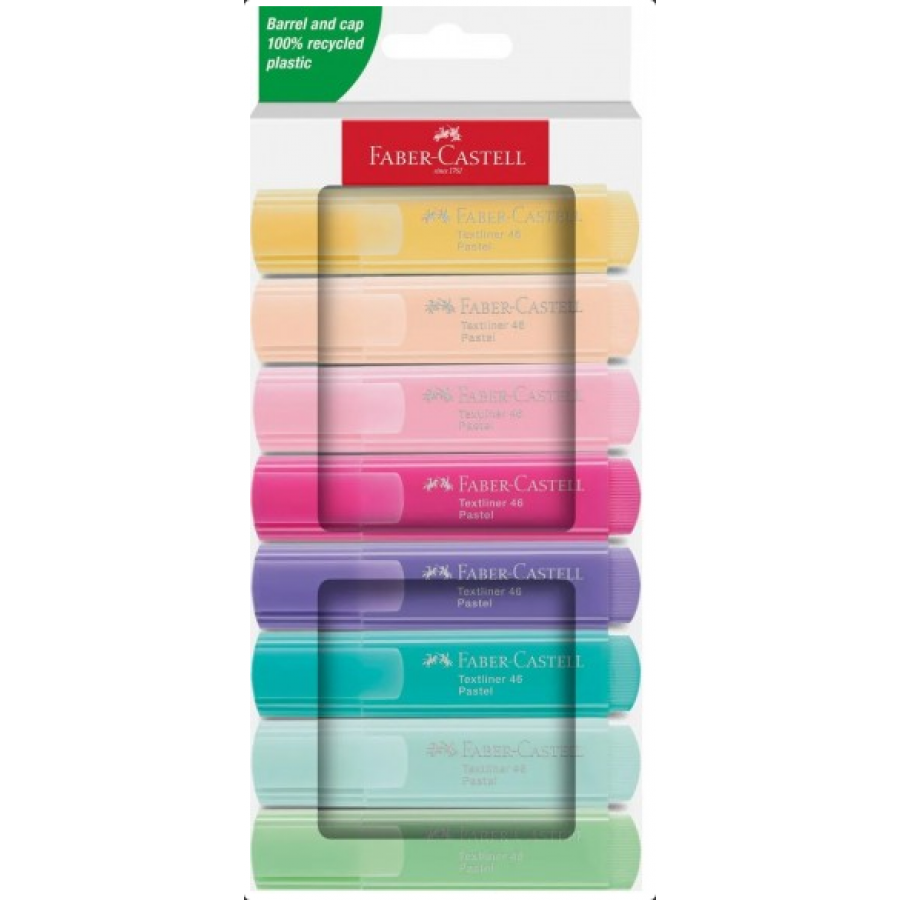 Faber-Castell Σετ 8 Υπογραμμιστών Textliner 46 Pastel (254658) Faber-Castell Σετ 8 Υπογραμμιστών Textliner 46 Pastel (254658)