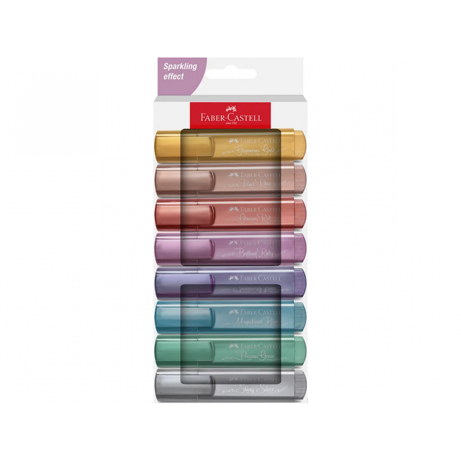 Faber-Castell Σετ 8 Υπογραμμιστών Textliner 46 Metallic (254678)