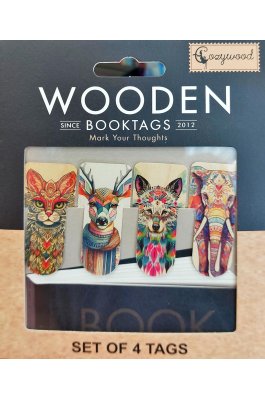 Cozywood Ξύλινοι Σελιδοδείκτες Σετ 4 τμχ: Ζώα (BKN314) Cozywood Ξύλινοι Σελιδοδείκτες Σετ 4 τμχ: Ζώα (BKN314)