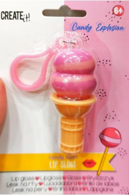 Create it! Παιδικό Μπρελόκ Lip Gloss Παγωτό Χωνάκι σε Ροζ χρώμα (84800Α) Create it! Παιδικό Μπρελόκ Lip Gloss Παγωτό Χωνάκι σε Ροζ χρώμα (84800Α)