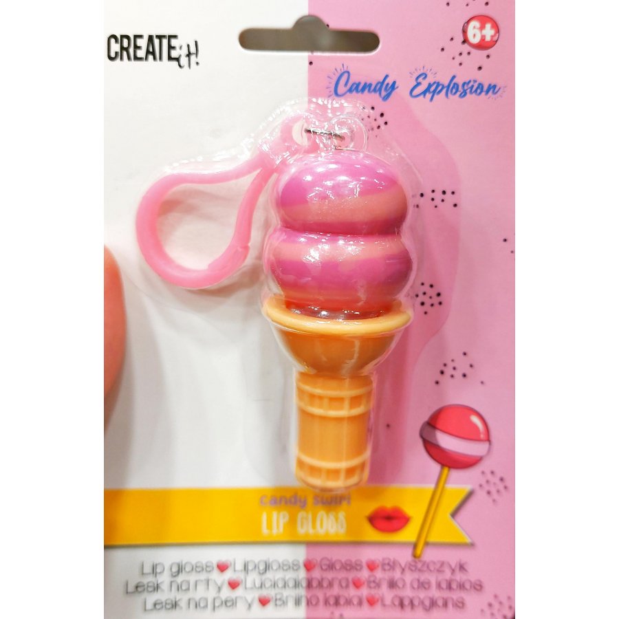 Create it! Παιδικό Μπρελόκ Lip Gloss Παγωτό Χωνάκι σε Ροζ χρώμα (84800Α) Create it! Παιδικό Μπρελόκ Lip Gloss Παγωτό Χωνάκι σε Ροζ χρώμα (84800Α)