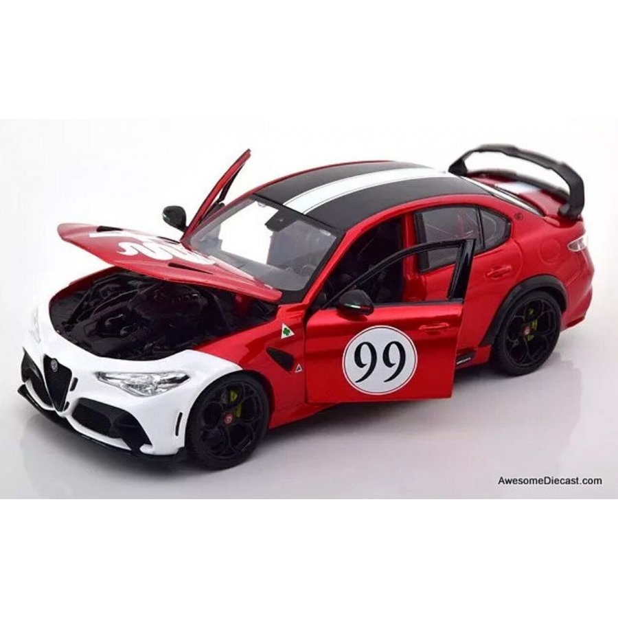 Bburago Alfa Romeo Giulia GTam #99, Μεταλλικό Κόκκινο 1/18 (11049) Bburago Alfa Romeo Giulia GTam #99, Μεταλλικό Κόκκινο 1/18 (11049)