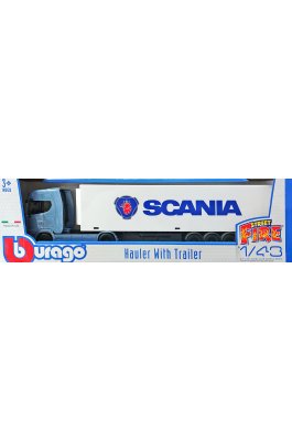 Bburago Hauler Trailer Scania Μπλε 1/43 (31480) Bburago Hauler Trailer Scania Μπλε 1/43 (31480)