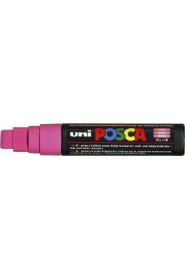 Uni-Ball Posca Ανεξίτηλος Μαρκαδόρος 15mm Ροζ (PC17K)