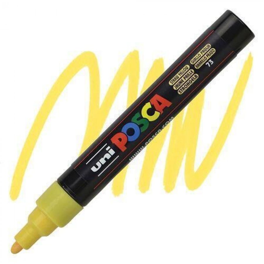 Uni-Ball Posca Ανεξίτηλος Μαρκαδόρος 1.8-2.5mm Άχυρο Κίτρινο (PC5M) Uni-Ball Posca Ανεξίτηλος Μαρκαδόρος 1.8-2.5mm Άχυρο Κίτρινο (PC5M)