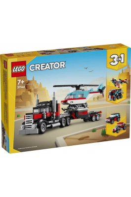 Lego Creator Flatbed Truck With Helicopter (31146)