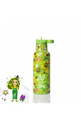 Ecolife X Vasiliki Ανοξείδωτο Μπουκάλι Θερμός 500ml Borola (33ΒΟ2320)