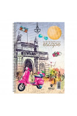 Salko Τετράδιο Σπιράλ Escape 17x25 2 Θεμάτων 60 Φύλλων (5502)