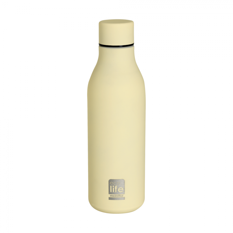 Ecolife Ανοξείδωτο Μπουκάλι Θερμός 550ml Cream (33ΒΟ2351) Ecolife Ανοξείδωτο Μπουκάλι Θερμός 550ml Cream (33ΒΟ2351)