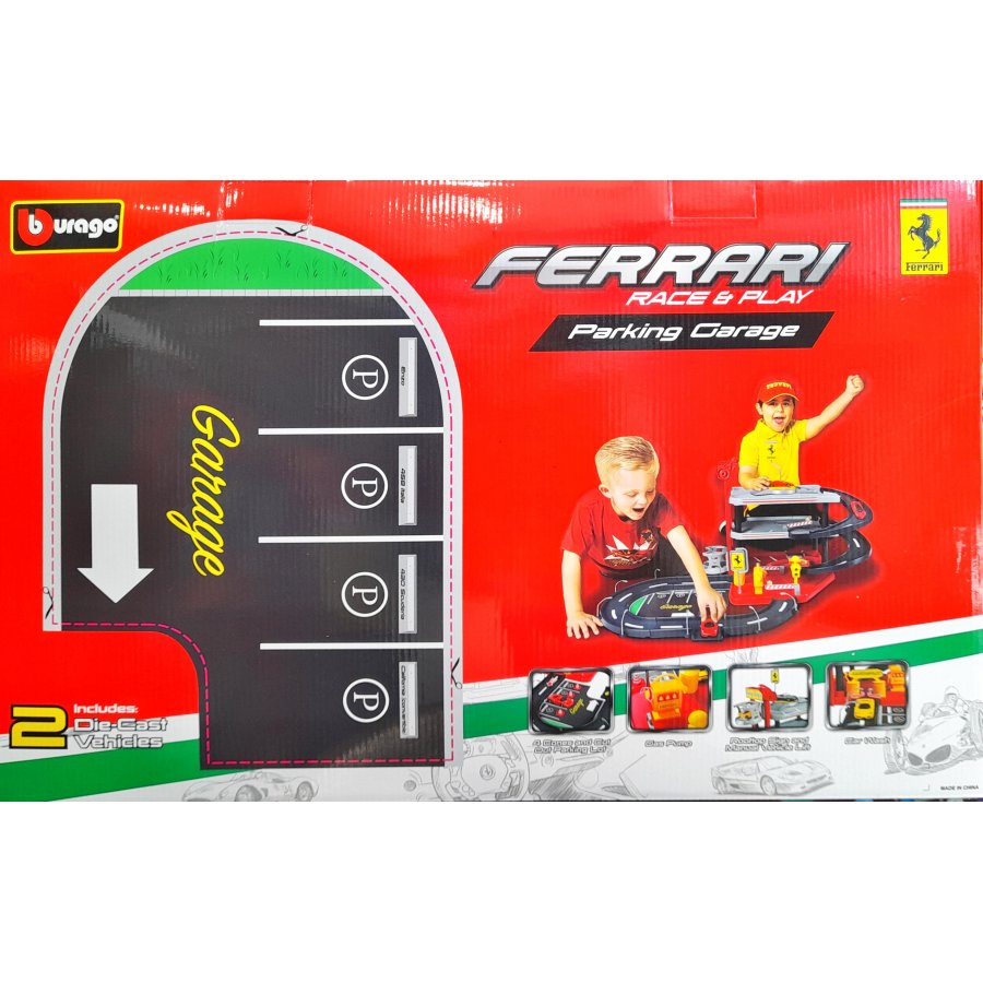 Bburago Ferrari Race & Play Parking Garage 1/43 (1831204) Bburago Ferrari Race & Play Parking Garage 1/43 (1831204)
