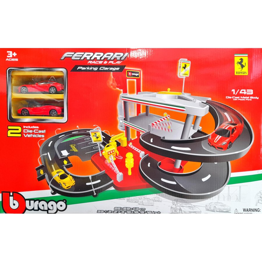 Bburago Ferrari Race & Play Parking Garage 1/43 (1831204) Bburago Ferrari Race & Play Parking Garage 1/43 (1831204)