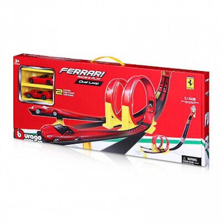 Bburago Ferrari Race & Play Dual Loop Set 1/43 (1831216) Bburago Ferrari Race & Play Dual Loop Set 1/43 (1831216)