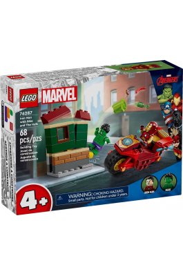 Lego Marvel Iron Man with Bike and the Hulk (76287)