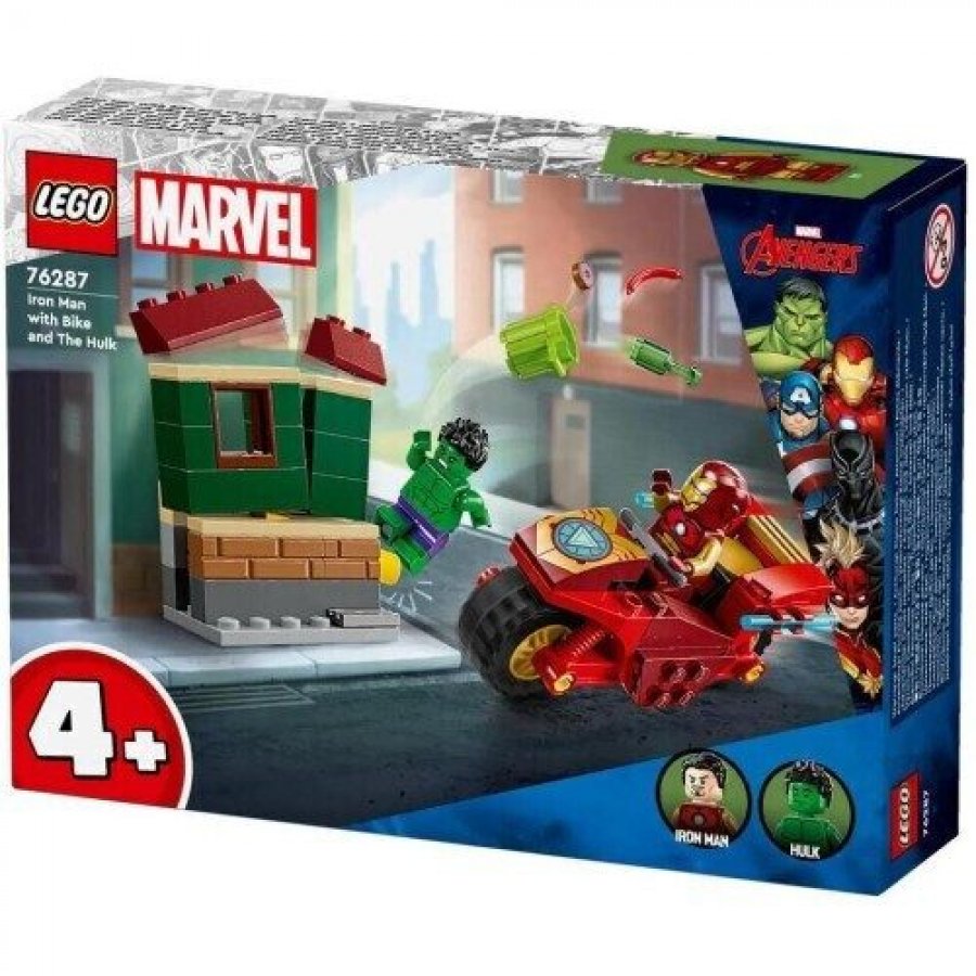 Lego Marvel Iron Man with Bike and the Hulk (76287) Lego Marvel Iron Man with Bike and the Hulk (76287)