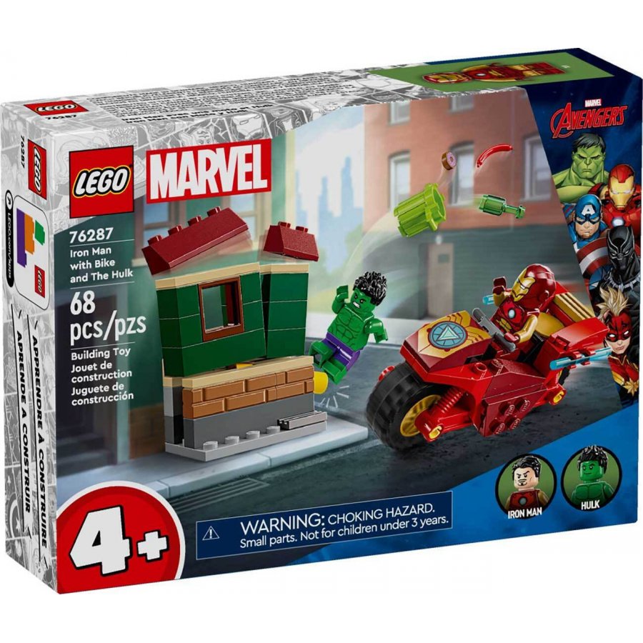 Lego Marvel Iron Man with Bike and the Hulk (76287) Lego Marvel Iron Man with Bike and the Hulk (76287)