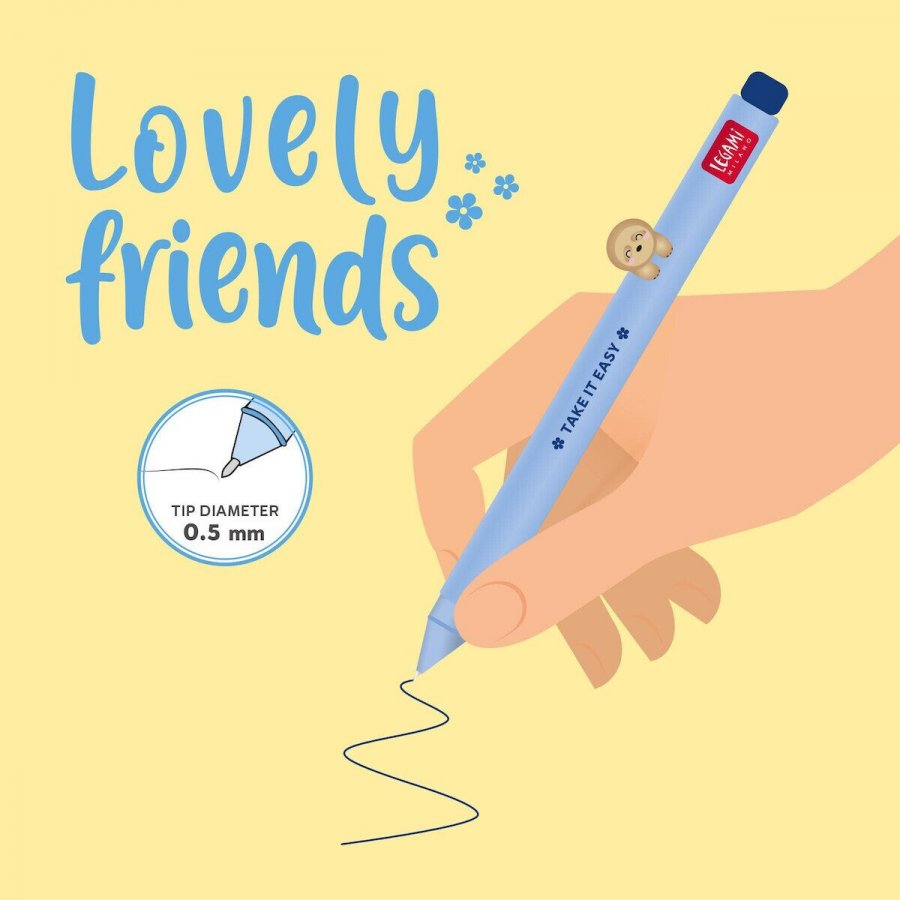 Legami Στυλό Gel Με Διακοσμητικό Ζωάκι Sloth Lovely Friends (CPP0005) Legami Στυλό Gel Με Διακοσμητικό Ζωάκι Sloth Lovely Friends (CPP0005)