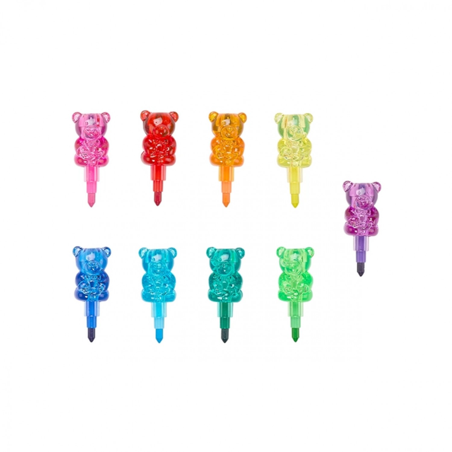 Ooly Bunch O' Bears Gummy Bear Stacking Crayons (133097)