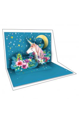 Pop Up Ευχετήρια Κάρτα Μονόκερος 12 x 17 cm (FL7221) Pop Up Ευχετήρια Κάρτα Μονόκερος 12 x 17 cm (FL7221)