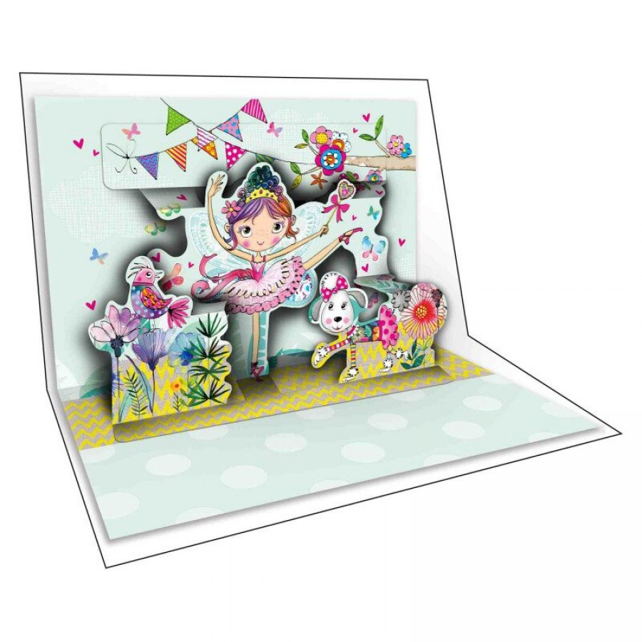 Pop Up Ευχετήρια Κάρτα Μπαλαρίνα 12 x 17 cm (FL7821) Pop Up Ευχετήρια Κάρτα Μπαλαρίνα 12 x 17 cm (FL7821)