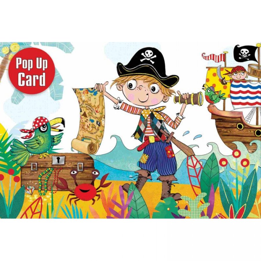 Pop Up Ευχετήρια Κάρτα Πειρατής 12 x 17 cm (FL418) Pop Up Ευχετήρια Κάρτα Πειρατής 12 x 17 cm (FL418)