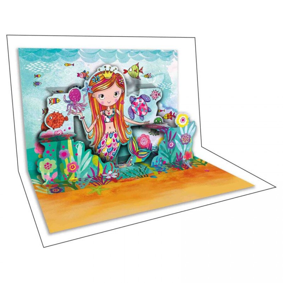 Pop Up Ευχετήρια Κάρτα Γενεθλίων Γοργόνα 12 x 17 cm (FL417) Pop Up Ευχετήρια Κάρτα Γενεθλίων Γοργόνα 12 x 17 cm (FL417)