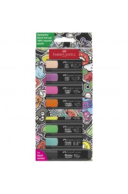 Faber- Castell Highlighters  Graffiti Neon Colors Σετ 8 (254692)