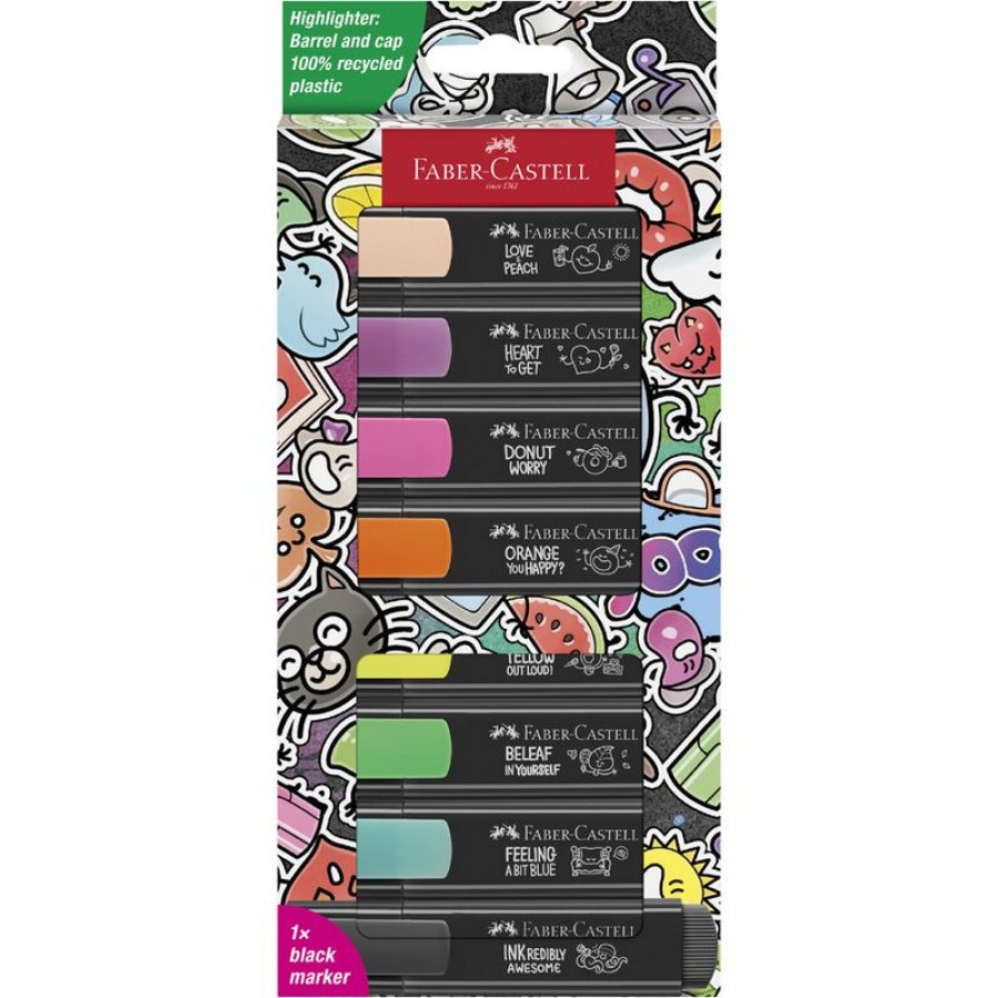Faber- Castell Highlighters Graffiti Neon Colors Σετ 8 (254692) Faber- Castell Highlighters Graffiti Neon Colors Σετ 8 (254692)