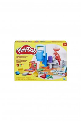 Hasbro Play-Doh Πλαστελίνη - Παιχνίδι Stamp and Saw Tool Bench (F9141)