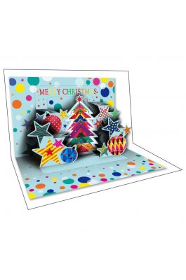 Pop Up Ευχετήρια Κάρτα Merry Christmas 12 x 17 cm (FL14102) Pop Up Ευχετήρια Κάρτα Merry Christmas 12 x 17 cm (FL14102)