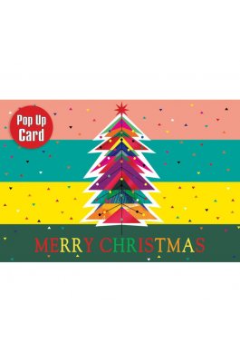 Pop Up Ευχετήρια Κάρτα  Merry Christmas 12 x 17 cm (FL14102)