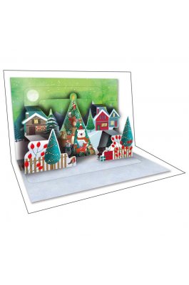 Pop Up Ευχετήρια Κάρτα Χαρούμενες Γιορτές 12 x 17 cm (FL13501) Pop Up Ευχετήρια Κάρτα Χαρούμενες Γιορτές 12 x 17 cm (FL13501)