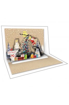 Pop Up Ευχετήρια Κάρτα Santa 12 x 17 cm (FL8721) Pop Up Ευχετήρια Κάρτα Santa 12 x 17 cm (FL8721)