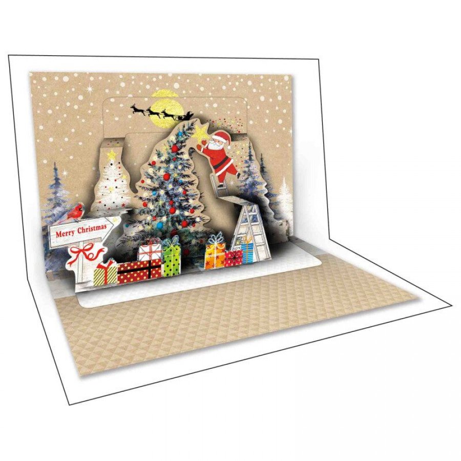 Pop Up Ευχετήρια Κάρτα Santa 12 x 17 cm (FL8721) Pop Up Ευχετήρια Κάρτα Santa 12 x 17 cm (FL8721)