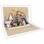 Pop Up Ευχετήρια Κάρτα Santa 12 x 17 cm (FL8721) Pop Up Ευχετήρια Κάρτα Santa 12 x 17 cm (FL8721)