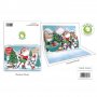Pop Up Ευχετήρια Κάρτα Santa με Δώρα 12 x 17 cm (FL432) Pop Up Ευχετήρια Κάρτα Santa με Δώρα 12 x 17 cm (FL432)