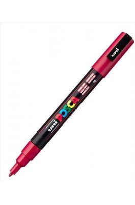 Uni-Ball Posca Ανεξίτηλος Μαρκαδόρος 0.9-1.3mm Σκούρο Κόκκινο (PC3M) Uni-Ball Posca Ανεξίτηλος Μαρκαδόρος 0.9-1.3mm Σκούρο Κόκκινο (PC3M)