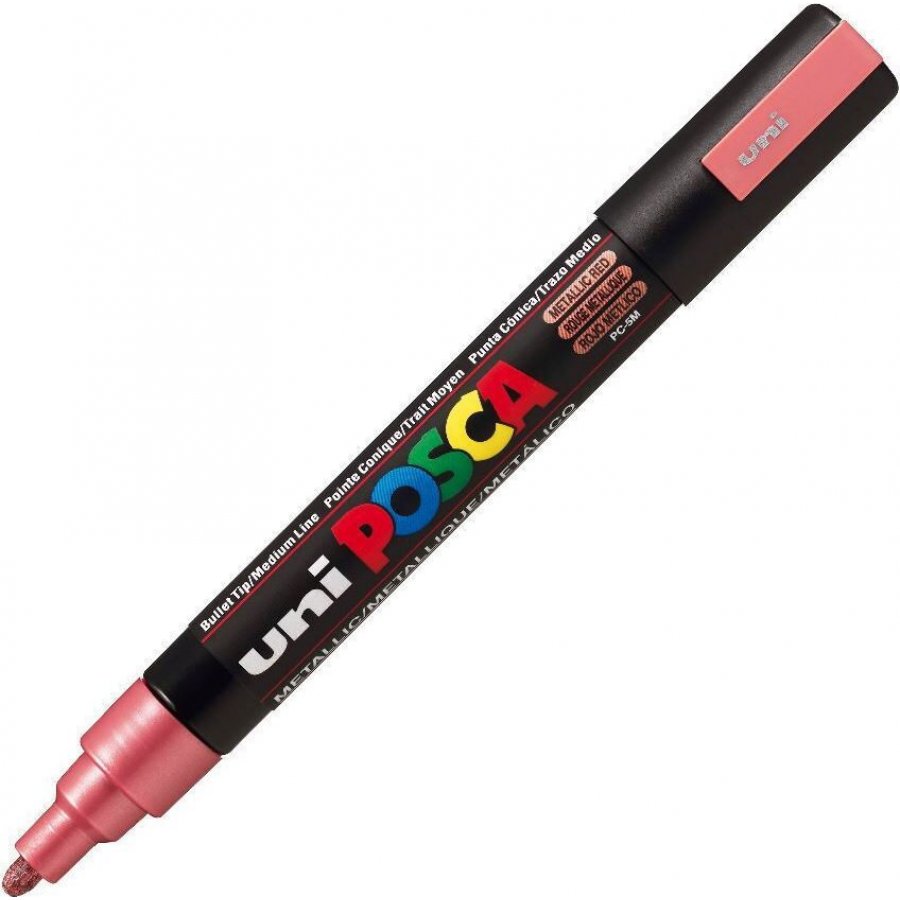 Uni-Ball Posca Ανεξίτηλος Μαρκαδόρος 1.8-2.5mm Κόκκινο Μεταλλικό (PC5M) Uni-Ball Posca Ανεξίτηλος Μαρκαδόρος 1.8-2.5mm Κόκκινο Μεταλλικό (PC5M)