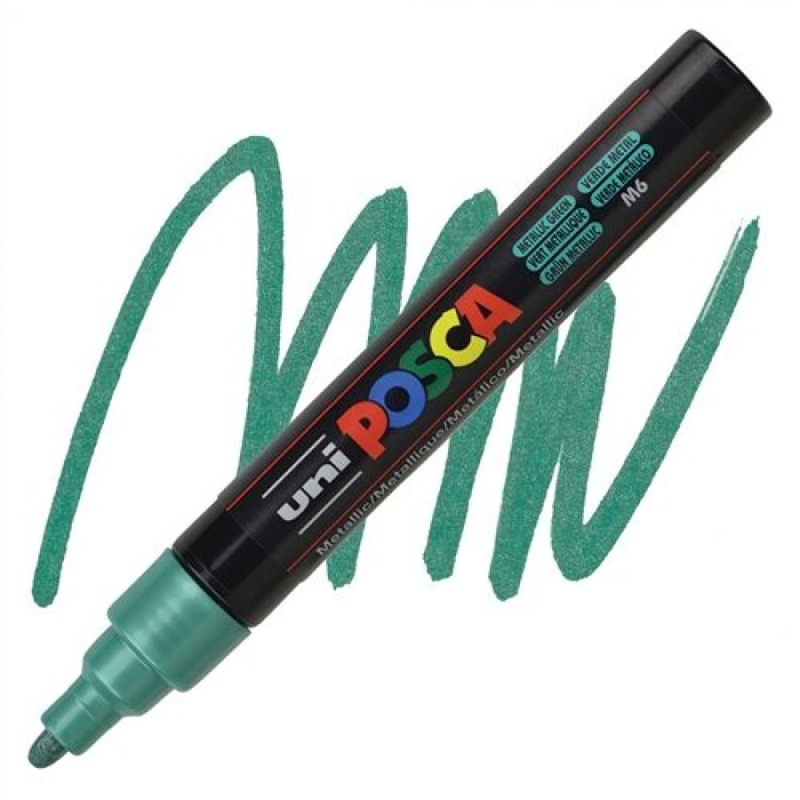Uni-Ball Posca Ανεξίτηλος Μαρκαδόρος 1.8-2.5mm Πράσινο Μεταλλικό (PC5M) Uni-Ball Posca Ανεξίτηλος Μαρκαδόρος 1.8-2.5mm Πράσινο Μεταλλικό (PC5M)