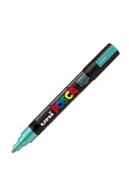 Uni-Ball Posca Ανεξίτηλος Μαρκαδόρος 1.8-2.5mm Πράσινο Μεταλλικό (PC5M)