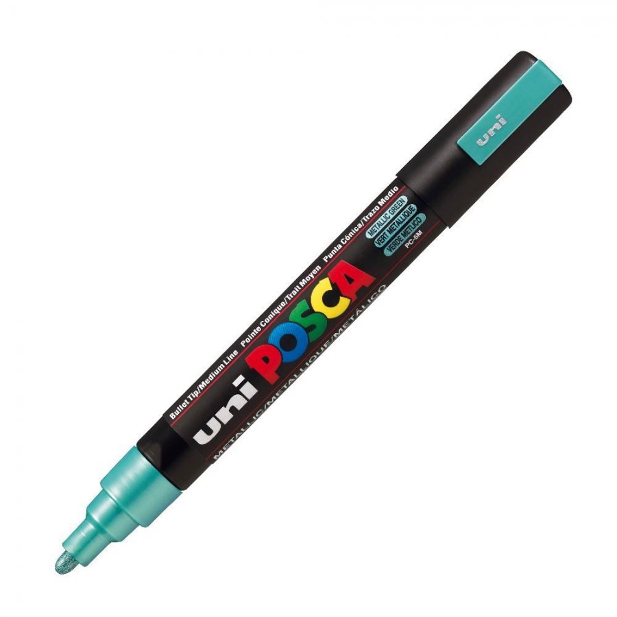 Uni-Ball Posca Ανεξίτηλος Μαρκαδόρος 1.8-2.5mm Πράσινο Μεταλλικό (PC5M) Uni-Ball Posca Ανεξίτηλος Μαρκαδόρος 1.8-2.5mm Πράσινο Μεταλλικό (PC5M)