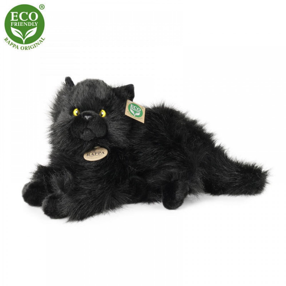 Rappa Λούτρινη Γάτα Μαύρη Ξαπλωτή 30 εκ. Eco-Friendly (220959) Rappa Λούτρινη Γάτα Μαύρη Ξαπλωτή 30 εκ. Eco-Friendly (220959)