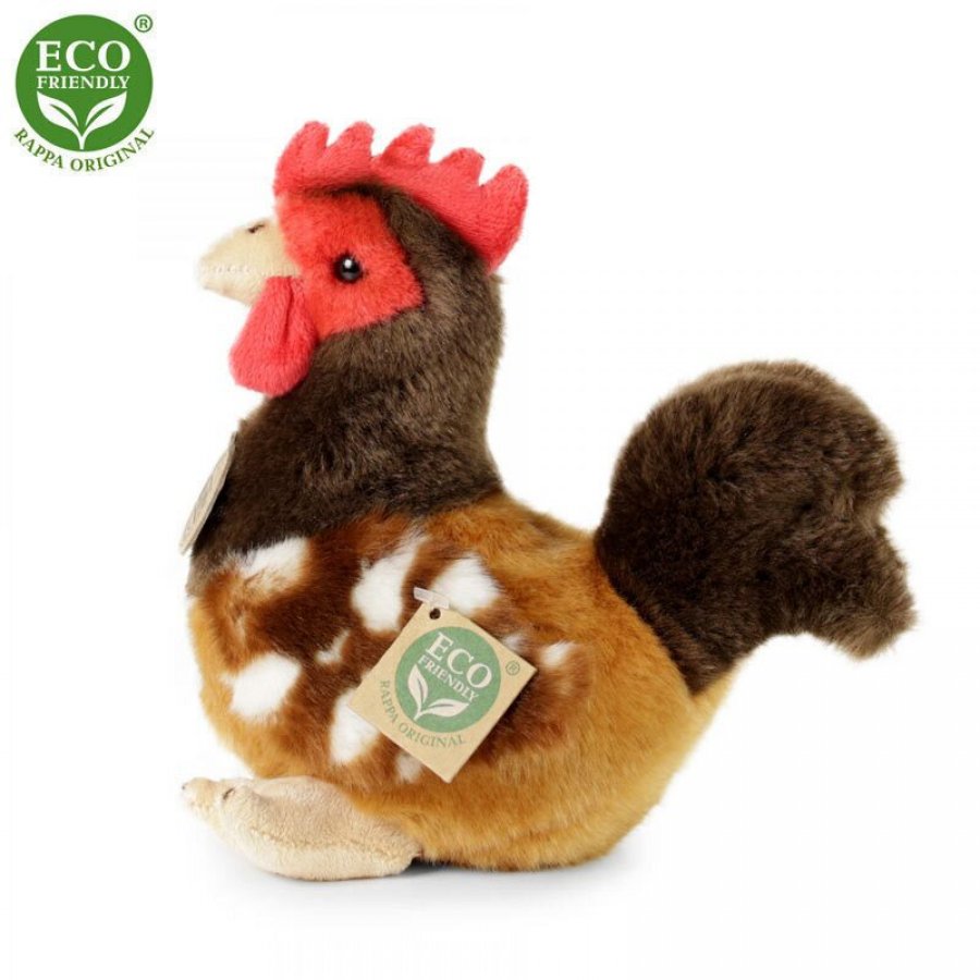 Rappa Λούτρινη Κότα Καφέ Καθιστή 18 εκ. Eco-Friendly (221185) Rappa Λούτρινη Κότα Καφέ Καθιστή 18 εκ. Eco-Friendly (221185)