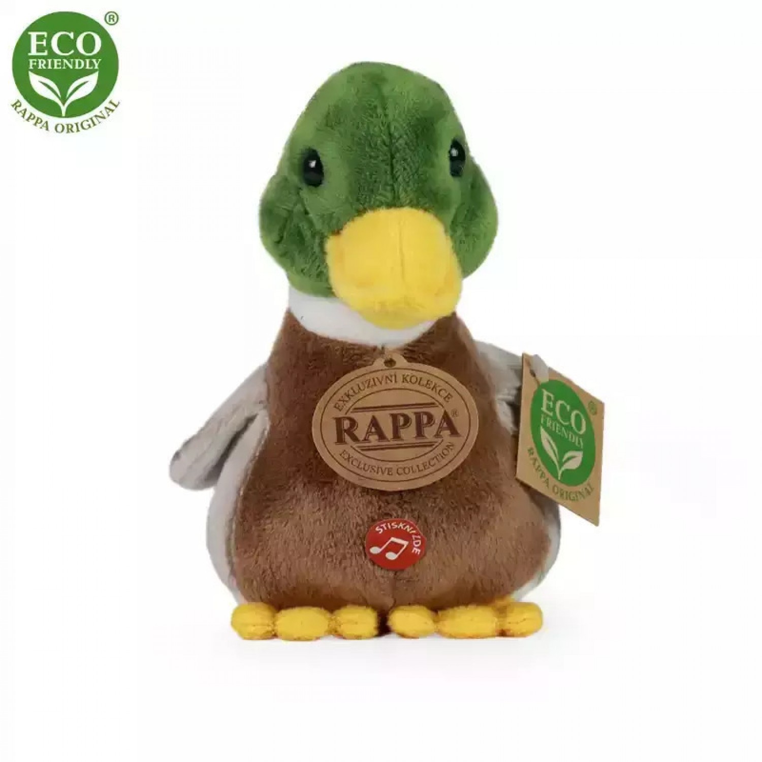 Rappa Λούτρινη Πρασινη Πάπια 17 εκ. Eco-Friendly (230156)