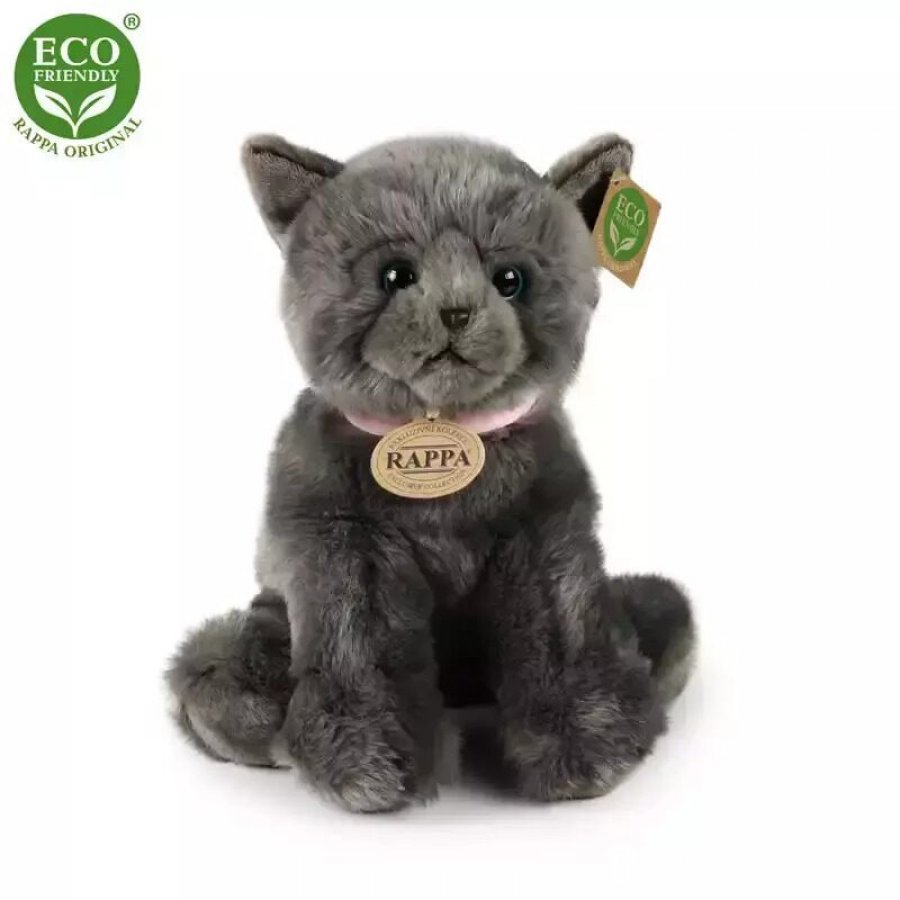 Rappa Λούτρινη Γάτα Γκρι Καθιστή 30 εκ. Eco-Friendly (230767) Rappa Λούτρινη Γάτα Γκρι Καθιστή 30 εκ. Eco-Friendly (230767)