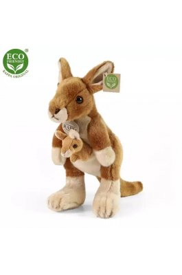 Rappa Λούτρινο Καγκουρό Με Μωρό 27 εκ. Eco-Friendly (960534)