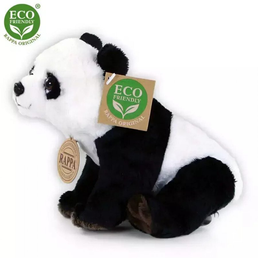 Rappa Λούτρινο Πάντα Καθιστό 18 εκ. Eco-Friendly (201651) Rappa Λούτρινο Πάντα Καθιστό 18 εκ. Eco-Friendly (201651)