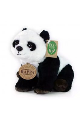 Rappa Λούτρινο Πάντα Καθιστό 18 εκ. Eco-Friendly (201651)