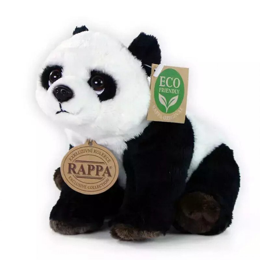 Rappa Λούτρινο Πάντα Καθιστό 18 εκ. Eco-Friendly (201651) Rappa Λούτρινο Πάντα Καθιστό 18 εκ. Eco-Friendly (201651)