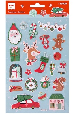 Apli Αυτοκόλλητα Χριστουγέννων Christmas Reindeer (19605)